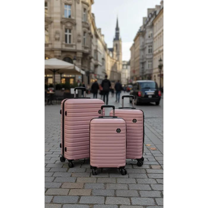 Premium Kırılmaz 4 Tekerlekli ABS Valiz Set – Yerli Üretim Polo