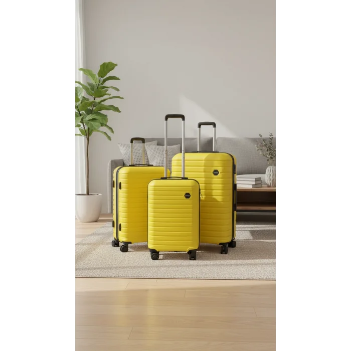 Premium 4 Tekerlekli Kırılmaz Valiz Set – Ultra Dayanıklı ABS Polo