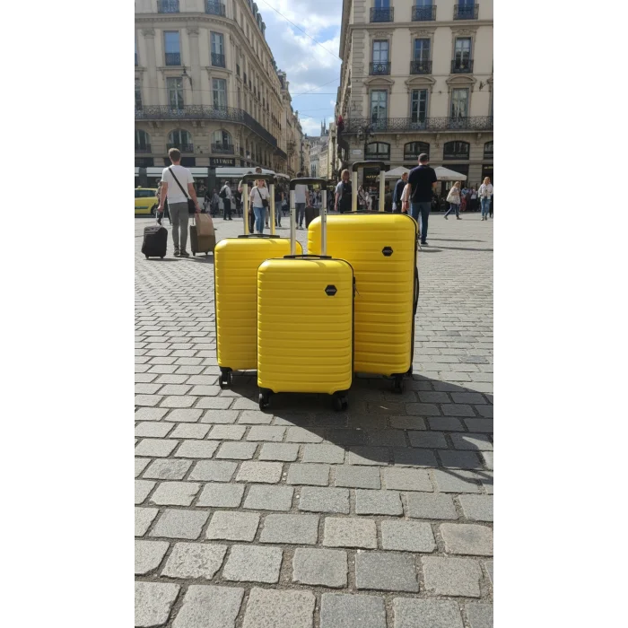 Premium 4 Tekerlekli Kırılmaz Valiz Set – Ultra Dayanıklı ABS Polo