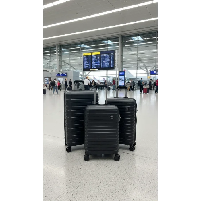 Premium ABS Kırılmaz 4 Tekerlekli Bavul Set – Yerli Güç ve Şıklık Polo