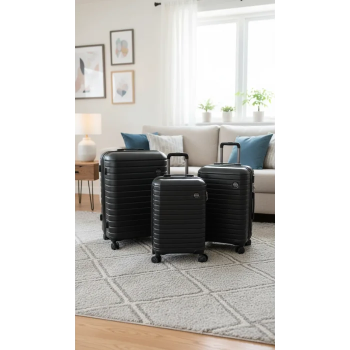 Premium ABS Kırılmaz 4 Tekerlekli Bavul Set – Yerli Güç ve Şıklık Polo