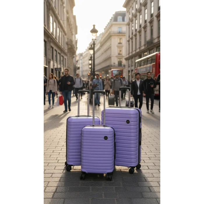 Premium ABS 4 Tekerlekli Kırılmaz Bavul Set – Yerli Üretim Şıklığı