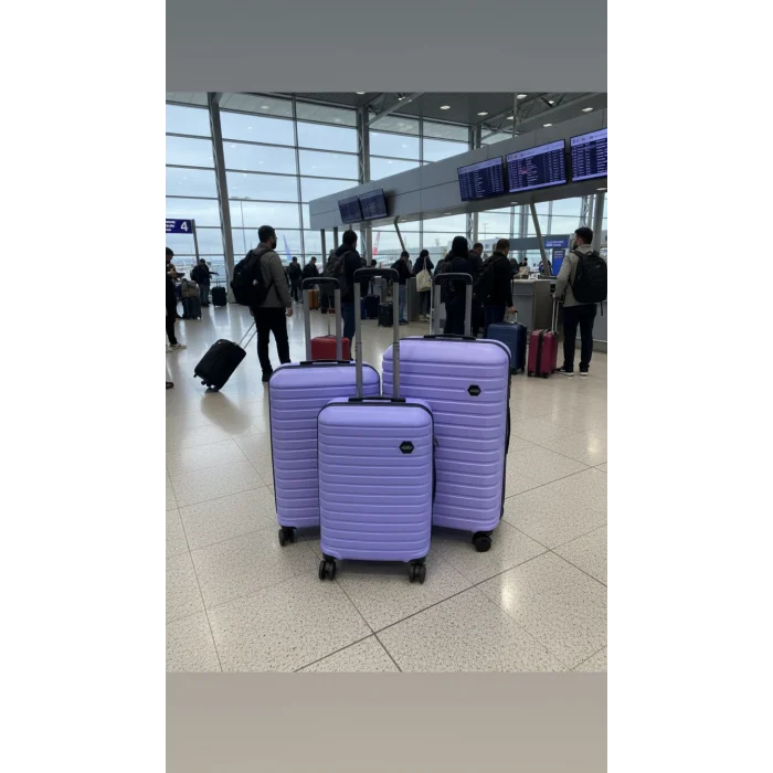 Premium ABS 4 Tekerlekli Kırılmaz Bavul Set – Yerli Üretim Şıklığı