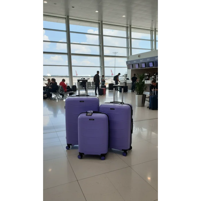 ABS 4 TEKERLEKLİ KIRILMAZ BAVUL SET YERLİ ÜRETİM Moda