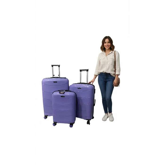 ABS 4 TEKERLEKLİ KIRILMAZ BAVUL SET YERLİ ÜRETİM Moda