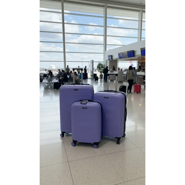 ABS 4 TEKERLEKLİ KIRILMAZ BAVUL SET YERLİ ÜRETİM Moda