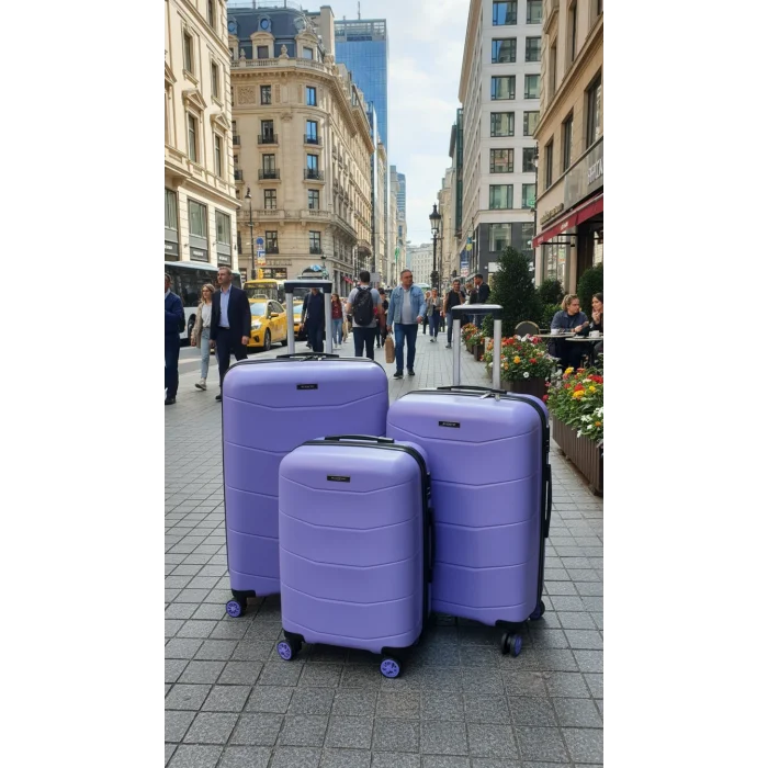 ABS 4 TEKERLEKLİ KIRILMAZ BAVUL SET YERLİ ÜRETİM Moda