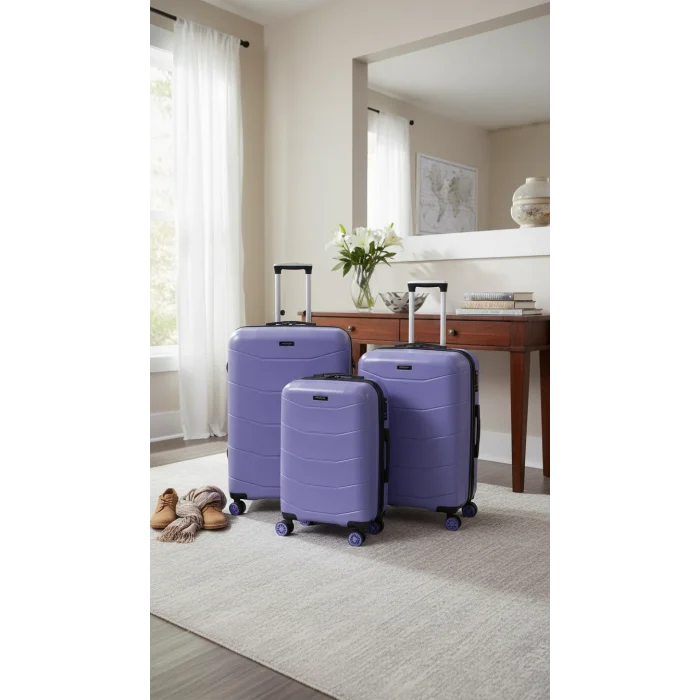 ABS 4 TEKERLEKLİ KIRILMAZ BAVUL SET YERLİ ÜRETİM Moda