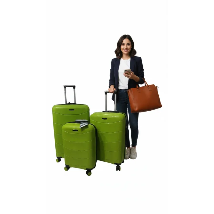 Prestige 4‑Tekerli Kırılmaz Lüks Bavul Seti Moda