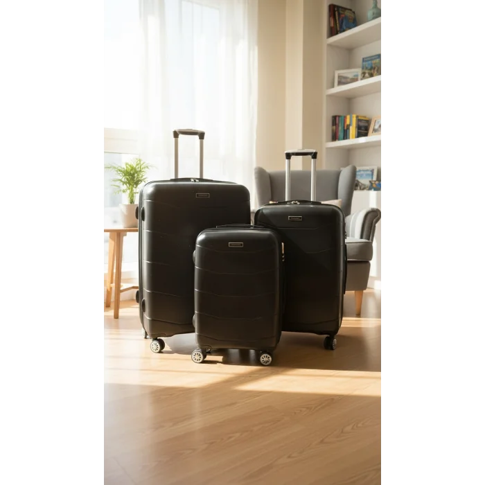 ABS 4 TEKERLEKLİ KIRILMAZ BAVUL SET YERLİ ÜRETİM Moda