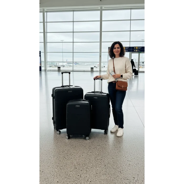 ABS 4 TEKERLEKLİ KIRILMAZ BAVUL SET YERLİ ÜRETİM Moda