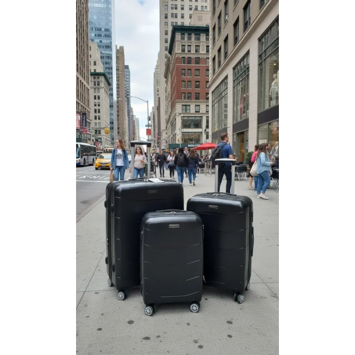 ABS 4 TEKERLEKLİ KIRILMAZ BAVUL SET YERLİ ÜRETİM Moda