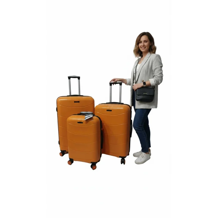 Prestige 4‑Tekerli Kırılmaz Lüks Bavul Seti Moda