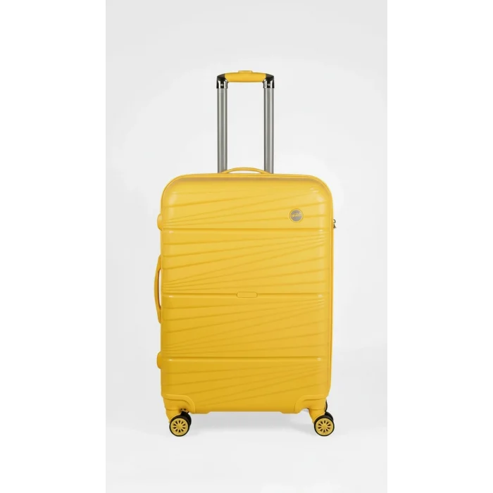 Premium Ultra Dayanıklı Büyük Boy Valiz - Sarı | %100 Saf PP Kırılmaz
