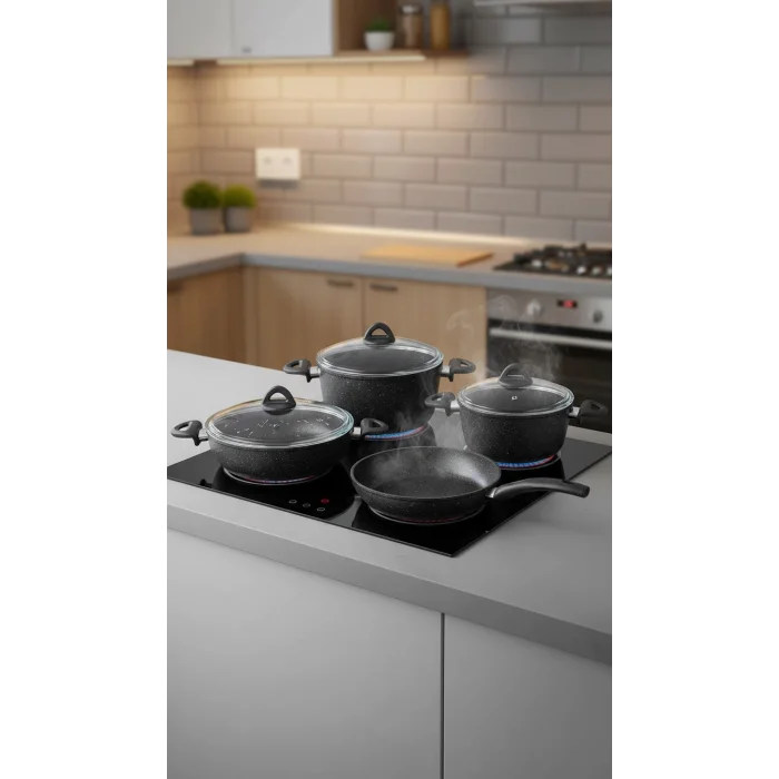 Neva Bitter Mercek 7 Parça Granit Set
