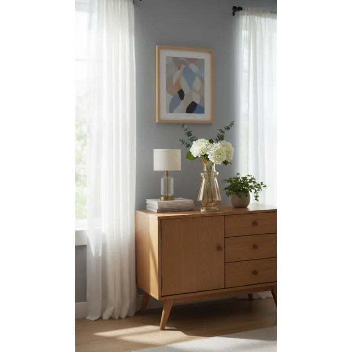 Emsan Rüya Vazo Bal 38 cm - Modern Dekoratif Cam Vazo