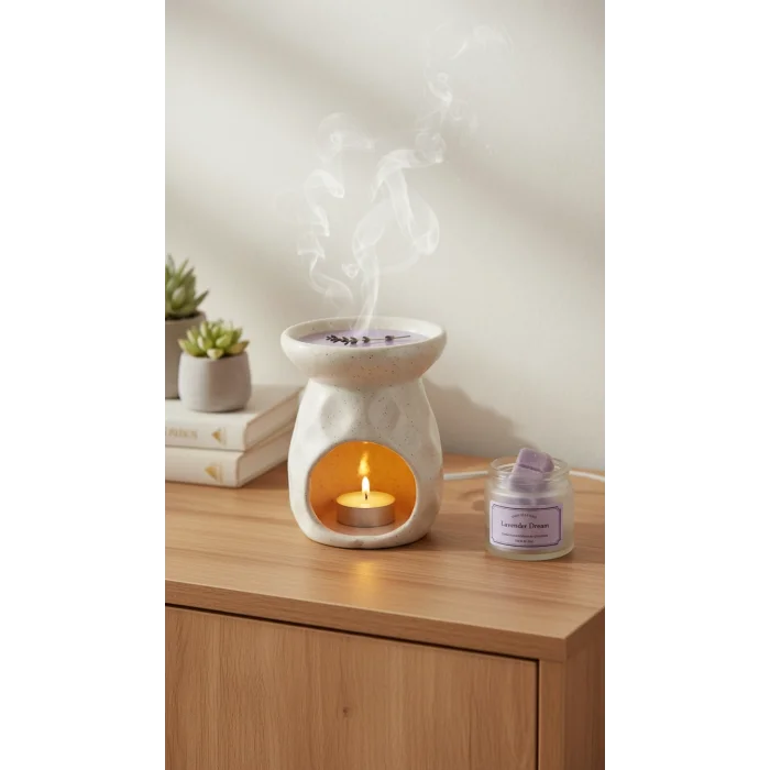 Eva Buhurdanlık simli beyaz