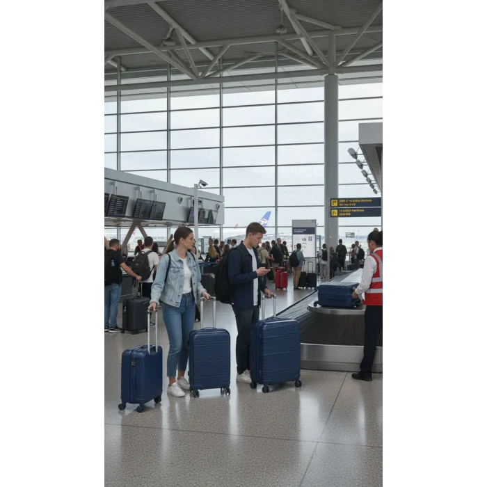 3’lü Valiz Bavul Seti Lacivert – Darbelere Karşı Yüksek Koruma