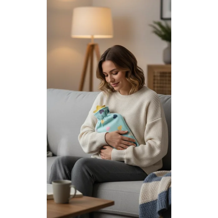 Tam Kılıflı Sıcak Su Torbası 1.8L - Peluş Kılıflı Termofor