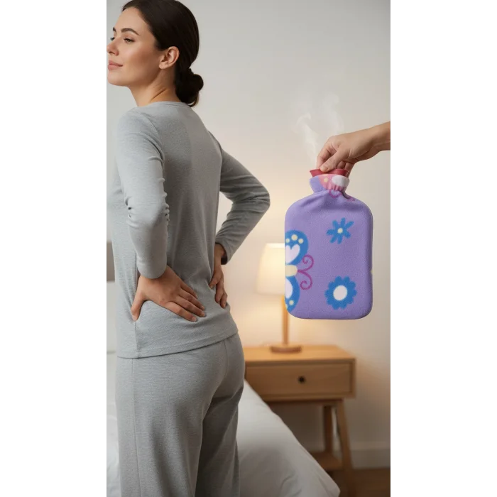 Tam Kılıflı Sıcak Su Torbası 1.8 Litre - Yumuşak Dokulu