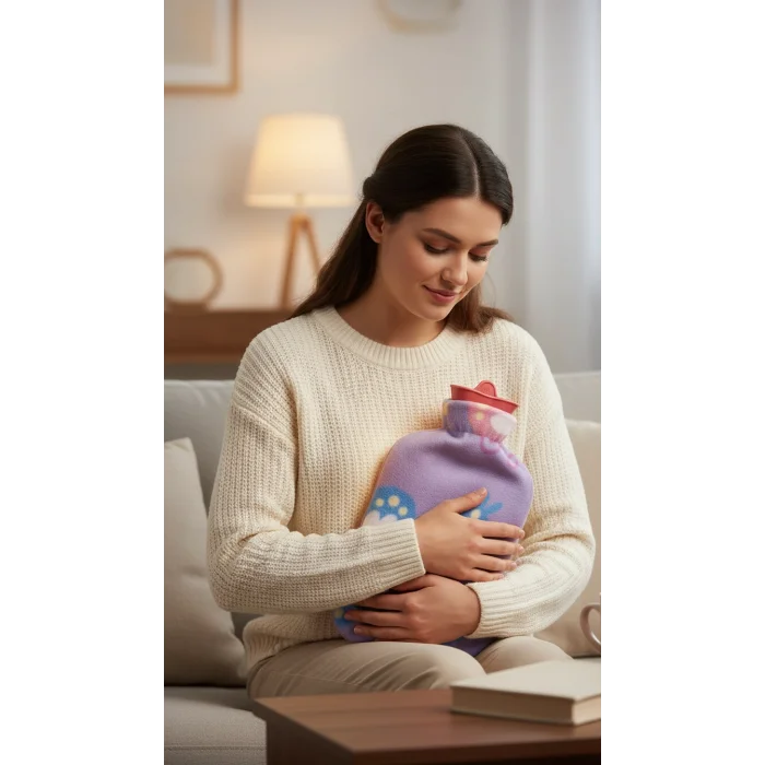 Tam Kılıflı Sıcak Su Torbası 1.8 Litre - Yumuşak Dokulu