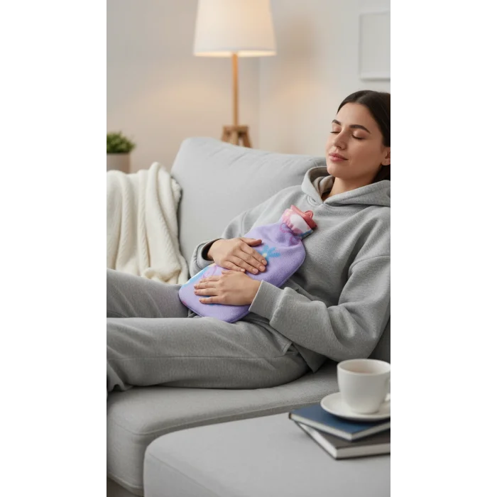 Tam Kılıflı Sıcak Su Torbası 1.8 Litre - Yumuşak Dokulu