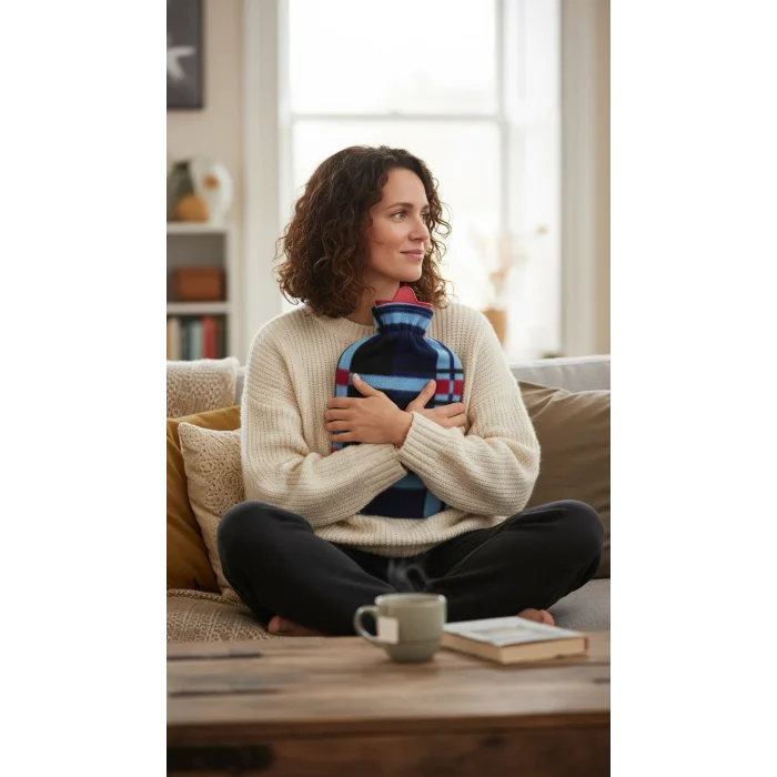 Tam Kılıflı Sıcak Su Torbası 1.8L - Peluş Kılıflı Termofor