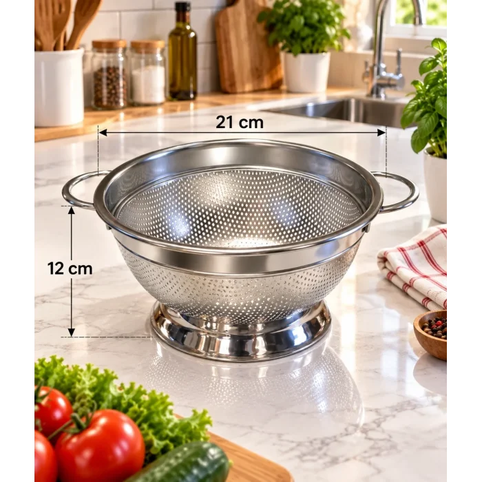 ayaklı süzgeç 21 cm küçük boy