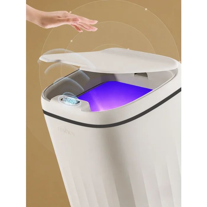 Akıllı Teknolojik Sensörlü Çöp Kovası - Mutfak Banyo Ofis 20 Lt Uv Işık Antibakteriyel Koku Geçirmez