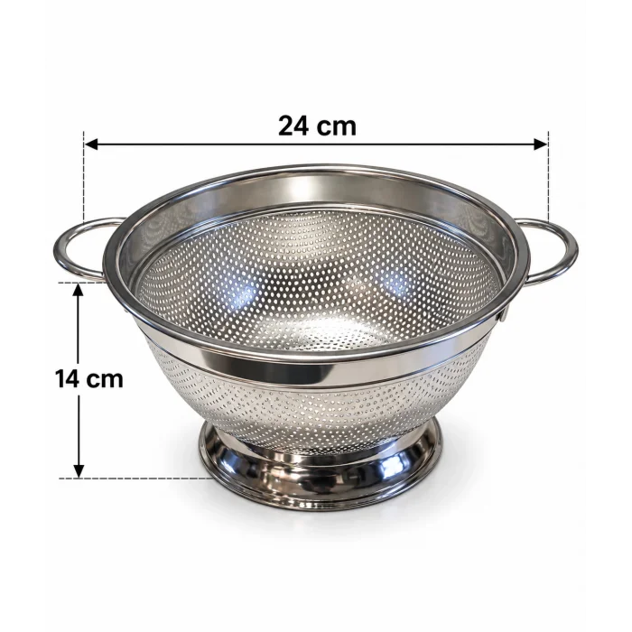 ayaklı süzgeç 24 cm orta boy