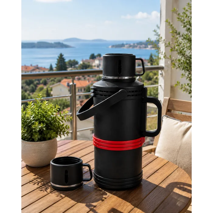 Profesyonel Termos 3 Litre - Kamp, Piknik & Dış Mekan Çelik Termos | Nishev