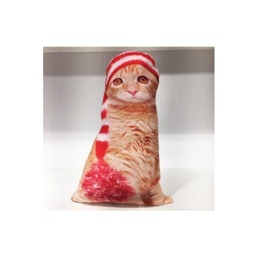 Lüks 3D kedi Motifli  Yastık