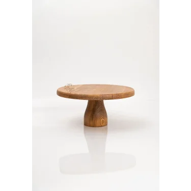 Kapadokya Classic Ayaklı Sunum Tabak – Lüks Ahşap Servis Çözümü