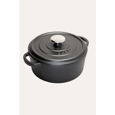 Sürel Premium Siyah Demir Döküm Derin Tencere 24 cm