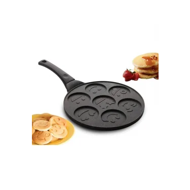 Gülenyüz Premium Granit Krep & Pankek Tava – 28 cm Döküm