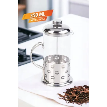 French Press - Filtre Kahve Ve Bitki Çayı Demliği 350 ml