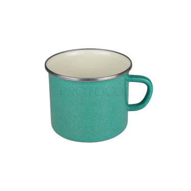 Turkuaz Elegance 10 cm İtalyan Emaye Kupa