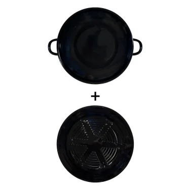 Hanımeli Premium Emaye Kavurma Tava – 28 cm Közmatik