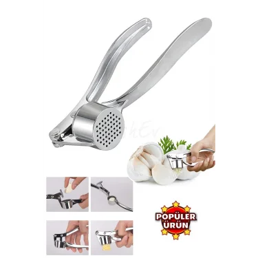 Premium Paslanmaz Çelik Sarımsak Ezici – Ergonomik ve Şık Mutfak Tasarımı