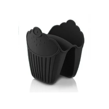 Premium 3‑Katmanlı Silikon Fırın Eldiveni – Isı Yalıtımlı, Kaymaz, Çok Fonksiyonlu (Mikrodalga/Fırın/Buzdolabı) Siyah