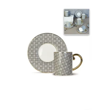 Protocol London Linda 6lı Şık Porselen Fincan Seti