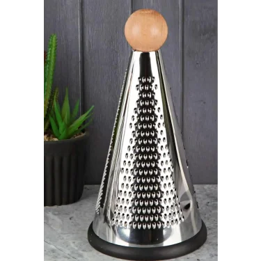 Prestige Culinary Konik Top Rende – Ahşap Sap & Paslanmaz Çelik