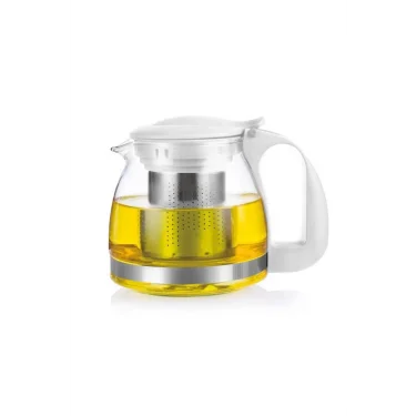 Eşsiz Renkli Süzgeçli Cam Demlik – 700 ml Premium