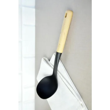 Nishev Eşsiz Bambu Silikon Kepçe