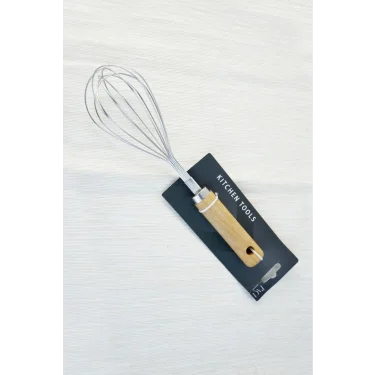 Bambu Saplı Metal Whisk – Şıklık ve Sağlıkta Zirve