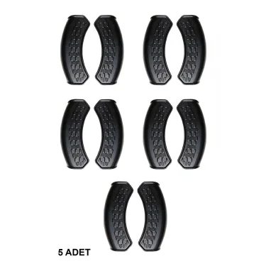 Nishev Premium 5li Çift Silikon Yanmaz Tava ve Sahan Tutucu Seti