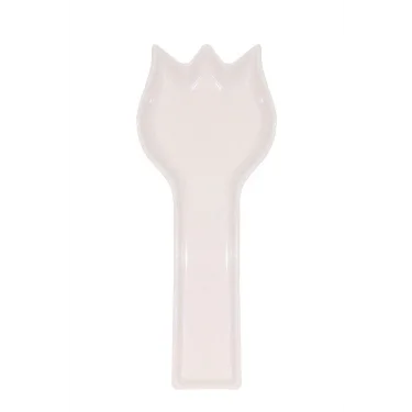 Eşsiz İnci Seramik Kaşıklık – 26 cm Beyaz Lüks Kaşık Kepçe Altlığı