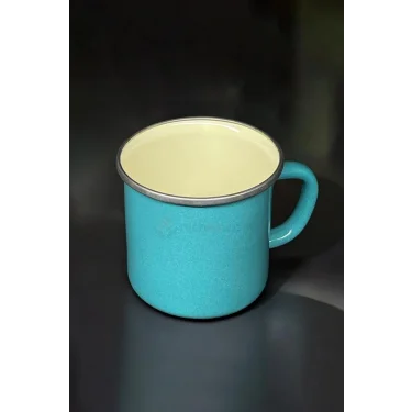 İtalyan Premium Emaye Kupa –turkuaz