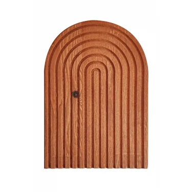 Premium Gökkuşağı Sunum Tahtası – Koyu Kahve 30x18 cm