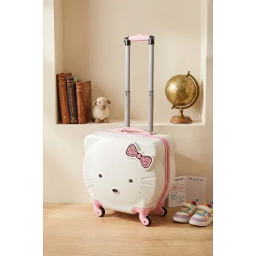 ABS Hello Kitty Pembe Çocuk Valizi - Pembe / Beyaz / Sarı